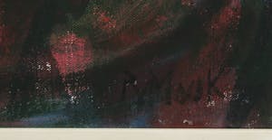 Piet van Mook - Olieverf op doek, Expressief werk met figuren - Ingelijst kopen? Bied vanaf 1!