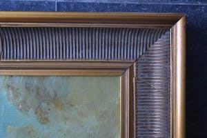 Niet of onleesbaar gesigneerd - Bootjes voor de kust - Olieverf op doek - Gesigneerd kopen? Bied vanaf 10!