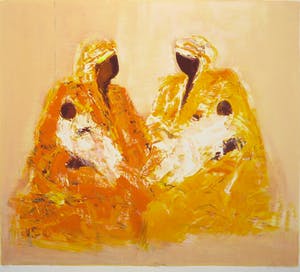 Wil Willemsen - Zeefdruk op papier, Les Mamas kopen? Bied vanaf 1!