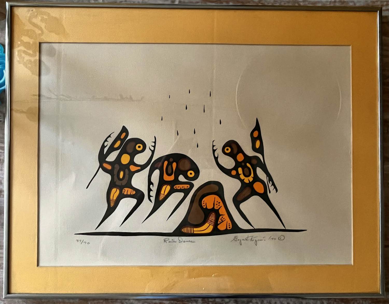 Goyce Kakegamic - Rain Dance Zeefdruk 37/70 verkocht voor € 40!