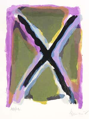 Bram van Velde - Litho, Zonder titel / Prent 190 verkocht voor € 150!