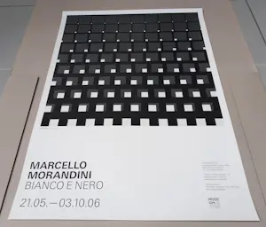 Buy Marcello Morandini - Bianco e Nero Ausstellungsplakat Museum Ritter 2006? Bid from 40!