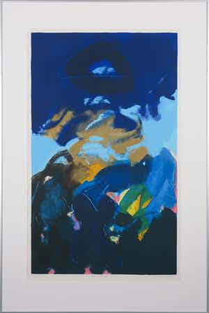 Henk van Vessem - Zeefdruk, De nacht - Ingelijst verkocht voor € 35!