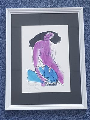 Corneille - Corneille - 1922-2010 litho naakt in lijst handgesigneerd,genummerd en gedateerd kopen? Bied vanaf 150!