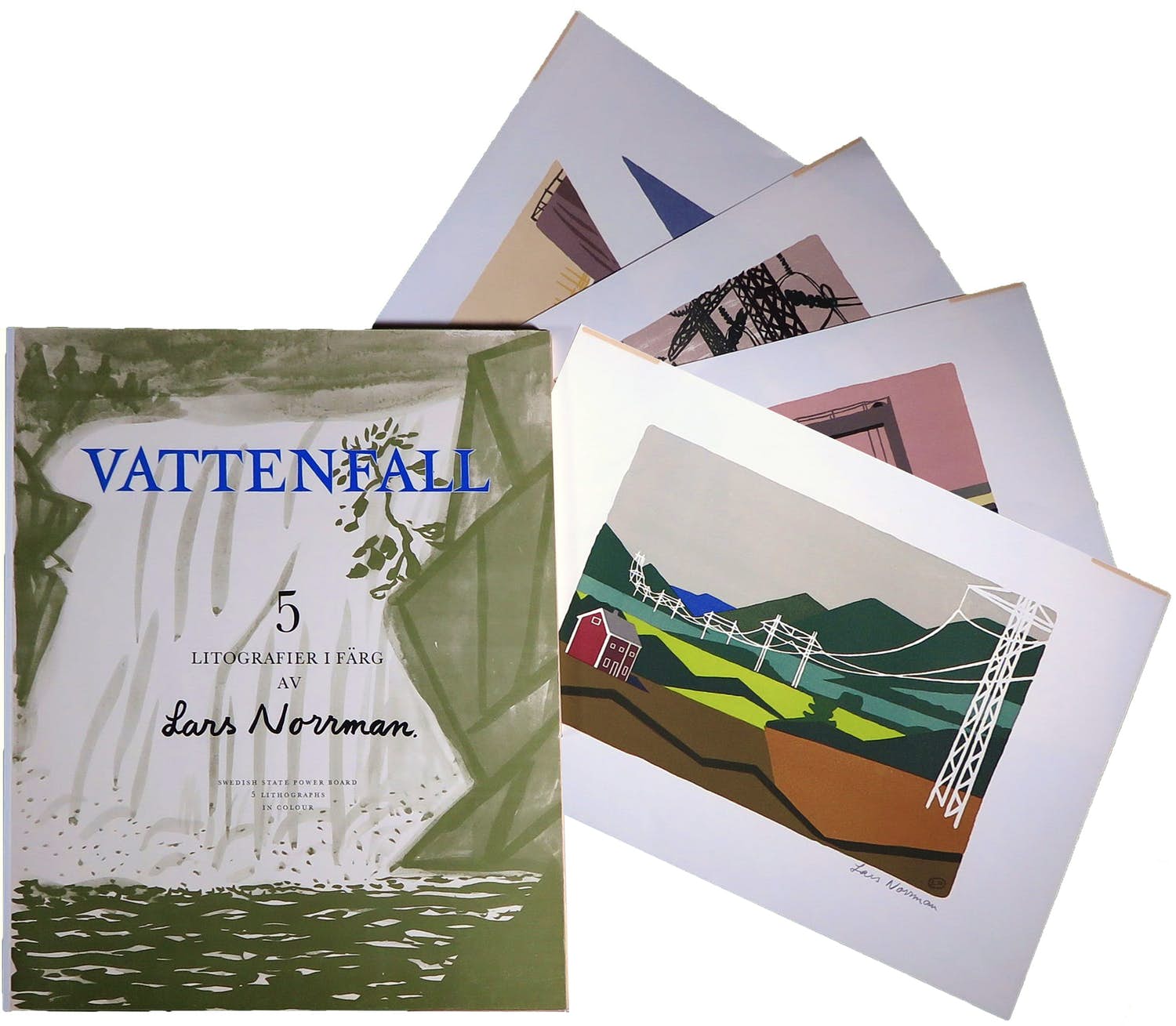 Lars Norrman - Portfolio met 4 litho's, VATTENFALL kopen? Bied vanaf 1!