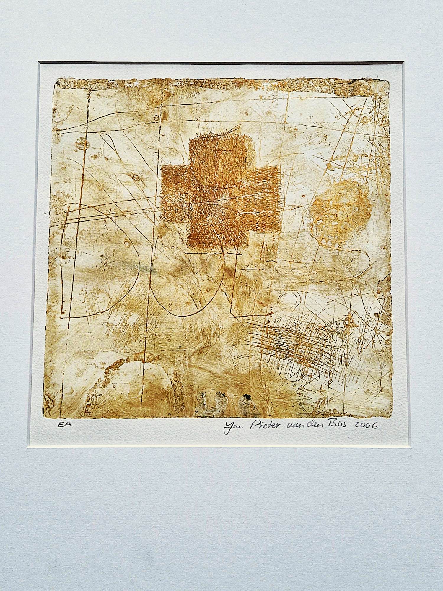 Jan Pieter van den Bos - eigenzinnig Gronings kunstenaar - handgekleurde E. A. Ets - gesigneerd kopen? Bied vanaf 45!