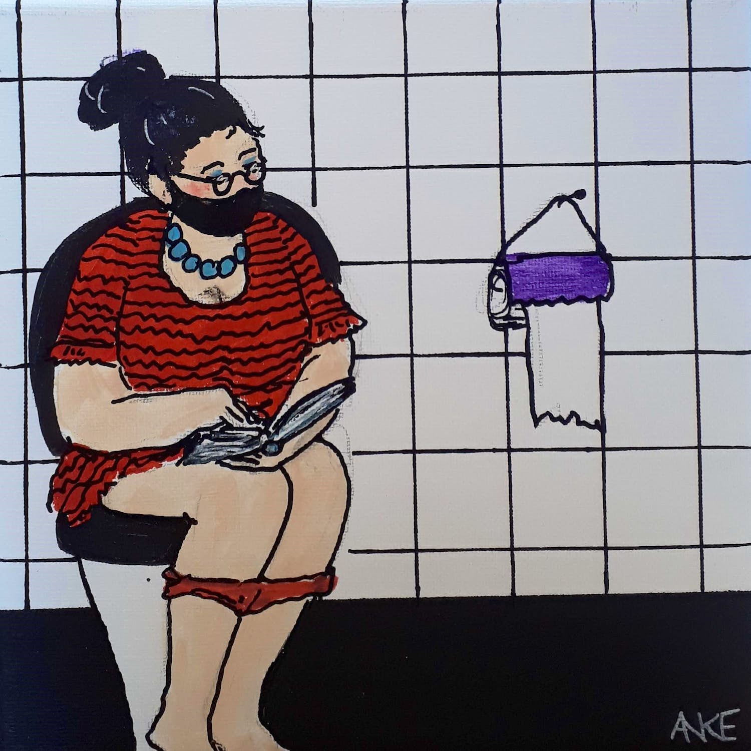 Anke Peddemors - Yvonne met mondkapje kopen? Bied vanaf 22!