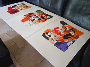 Marli Hommel - Drieluik zeefdruk Wildlife 1 & Wildlife 2 & Wildlife 3 kopen? Bied vanaf 500!