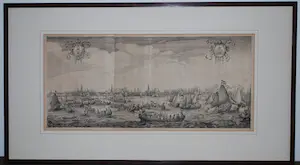Simon de Vlieger - uitg. BLAEU 1638 - grote ets van 't IJ Amsterdam door Salomon Savrij (1593-1683) kopen? Bied vanaf 150!