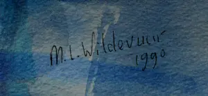 Maya Wildevuur - zeer grote aquarel: boeket - 1990 kopen? Bied vanaf 495!