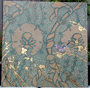 Valentin Bakardjiev - Olieverf op doek: Vlaamse gaai op gestilleerde achtergrond - 2010 kopen? Bied vanaf 225!