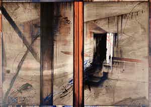 Gerti Bierenbroodspot - kleurenlitho - 'Apographon Saqqara' - 1981 verkocht voor € 199!