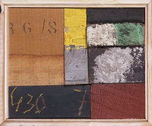 Christiaan Paul Damste - Collage van (beschilderd) hout, 430-7 - Ingelijst kopen? Bied vanaf 300!