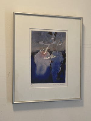 Michel van Overbeeke - kleurenets met twee kussende figuren kopen? Bied vanaf 70!