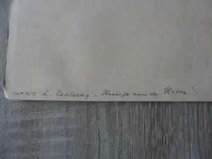 Louis Leclercq - 2 tekeningen/Aquarel. Huisje aan de Rotte kopen? Bied vanaf 40!
