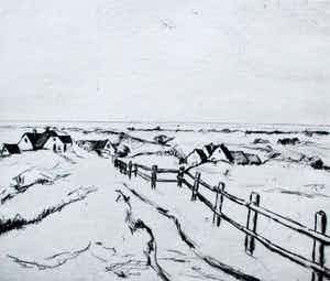 Paul Hans Ohmert - Ets: Hollands landschap verkocht voor € 49!