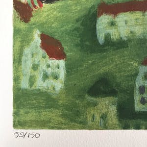 Eugene Brands - Gesigneerde zeefdruk uit 1995 - "Aan Eugenie" kopen? Bied vanaf 195!