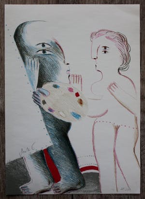 Horst Antes - litho: Dreiundsechzig offsets kopen? Bied vanaf 995!