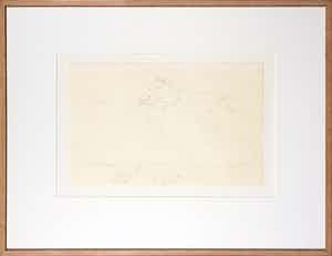 Willem den Ouden - Potlood, Z.T. Landschap - Ingelijst verkocht voor € 60!