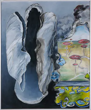 Sophie Mellema - Acryl op paneel, Leven en dood (tweeluik) - Ingelijst (Groot) kopen? Bied vanaf 100!