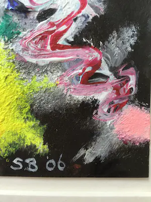 Saskia Bremer - Portuguese Impression,acryl op papier, unica, gesigneerd, ingelijst kopen? Bied vanaf 35!