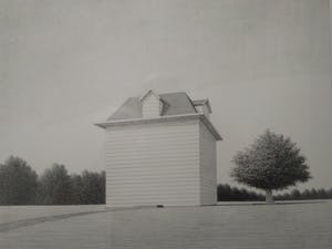 Rene Boin - "Huis zonder deur en ramen" uit serie van vier met als thema: "Ontbreken" kopen? Bied vanaf 75!