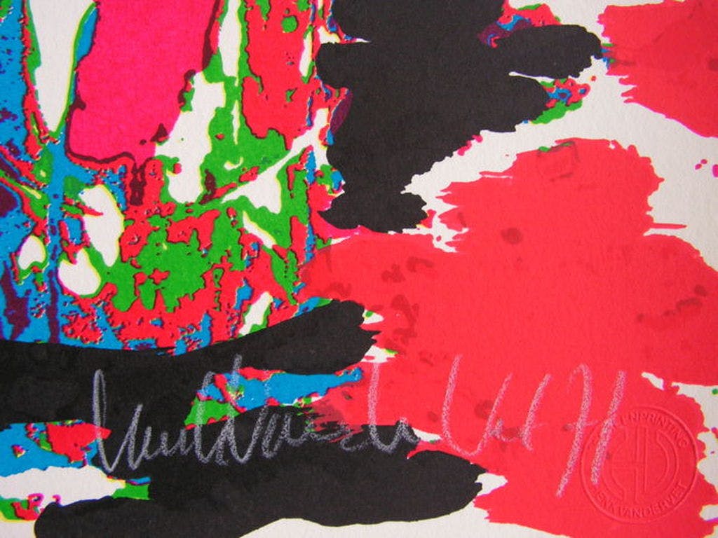 Karel Appel - Karel Appel - zeefdruk - het gele hoofd - E/A exemplaar kopen? Bied vanaf 1!