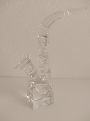 Niet of onleesbaar gesigneerd - glazen muziekinstrumenten, bas, sax en trompet kopen? Bied vanaf 1!