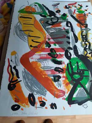 Jurjen de Haan - Litho, Abstract werk kopen? Bied vanaf 40!