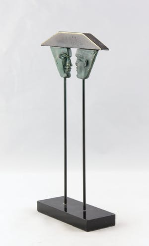 Niet of onleesbaar gesigneerd - Brons en metaal, Z.T. Onder één hoed kopen? Bied vanaf 10!