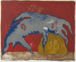 Mark Brusse - Litho, Zonder Titel - Ingelijst kopen? Bied vanaf 35!