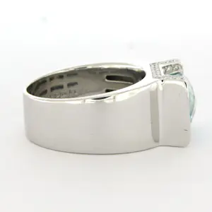 LECHIC 14k gouden ring met topaas en briljant geslepen diamant tot. 0.33ct kopen? Bied vanaf 1400!