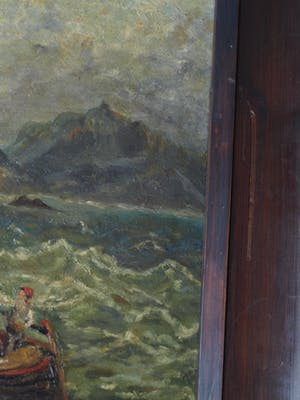 Niet of onleesbaar gesigneerd - Olieverf op doek , “Zeegezicht” – ingelijst , 69 x 89 cm kopen? Bied vanaf 10!