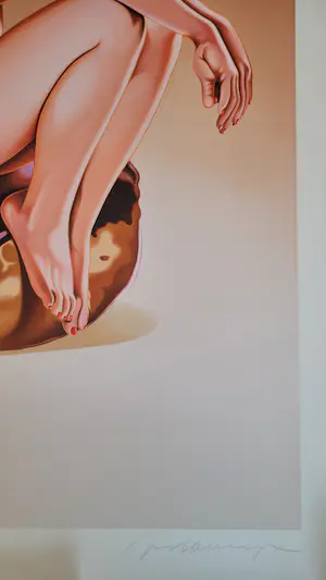 Mel Ramos - Dunkin Donuts (Cindy Crawford) - Zeer groot! kopen? Bied vanaf 2500!