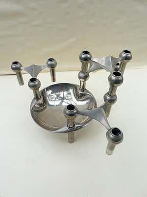 BMF - Fritz Nagel 4 kandelaars met bakje verkocht voor € 75!