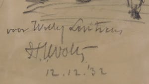 Hendrik Jan Wolter - Houtskooltekening, Honfleur kopen? Bied vanaf 100!