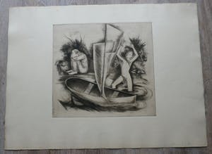 Etie van Rees - zwart wit ets kopen? Bied vanaf 39!
