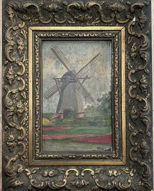 Niet of onleesbaar gesigneerd - Molen landschap kopen? Bied vanaf 1!