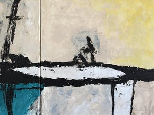 John Foppen - Cold Winter.....# K02. DipTych . GROOT. kopen? Bied vanaf 195!