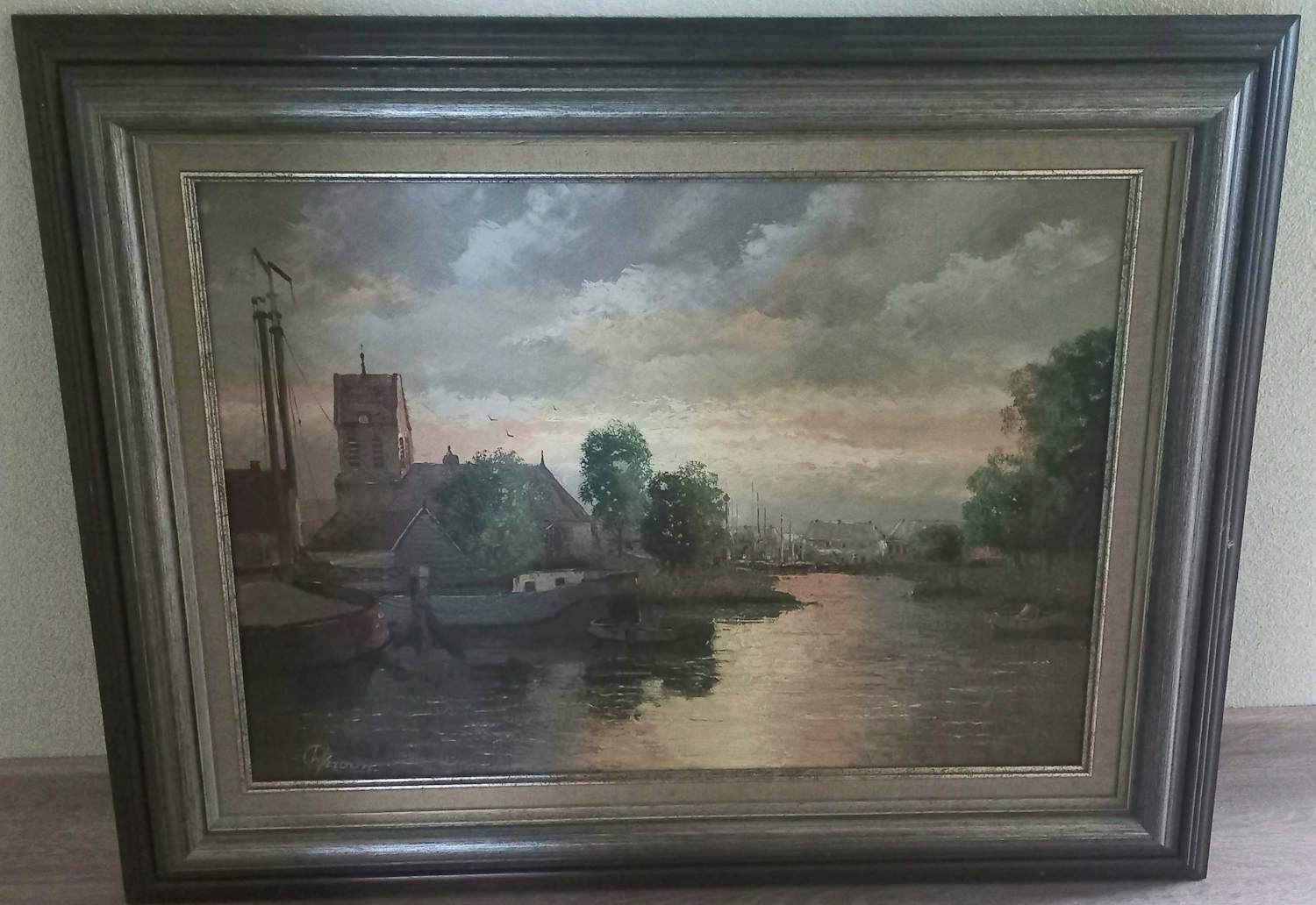 Willem Kroon - Landschap met water kopen? Bied vanaf 100!