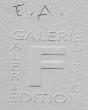 Willi Kissmer - Glicee: stehende mit Grünner jacke - 2015 kopen? Bied vanaf 110!