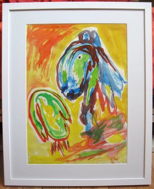 Finn Pedersen - 2 Aquarel werken - Handgesigneerd kopen? Bied vanaf 295!