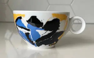 Jan Cremer - Vier porseleinen kop- en schotels voor Perla kopen? Bied vanaf 1!