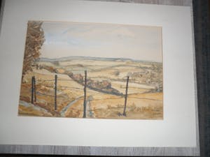 Johannes Gerardus Adrianus Guns - Aquarel. Titel, "Limburg bij Slenaken". kopen? Bied vanaf 20!