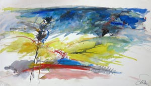 Franscz Witte - Aquarel op papier, Zonder titel kopen? Bied vanaf 1!