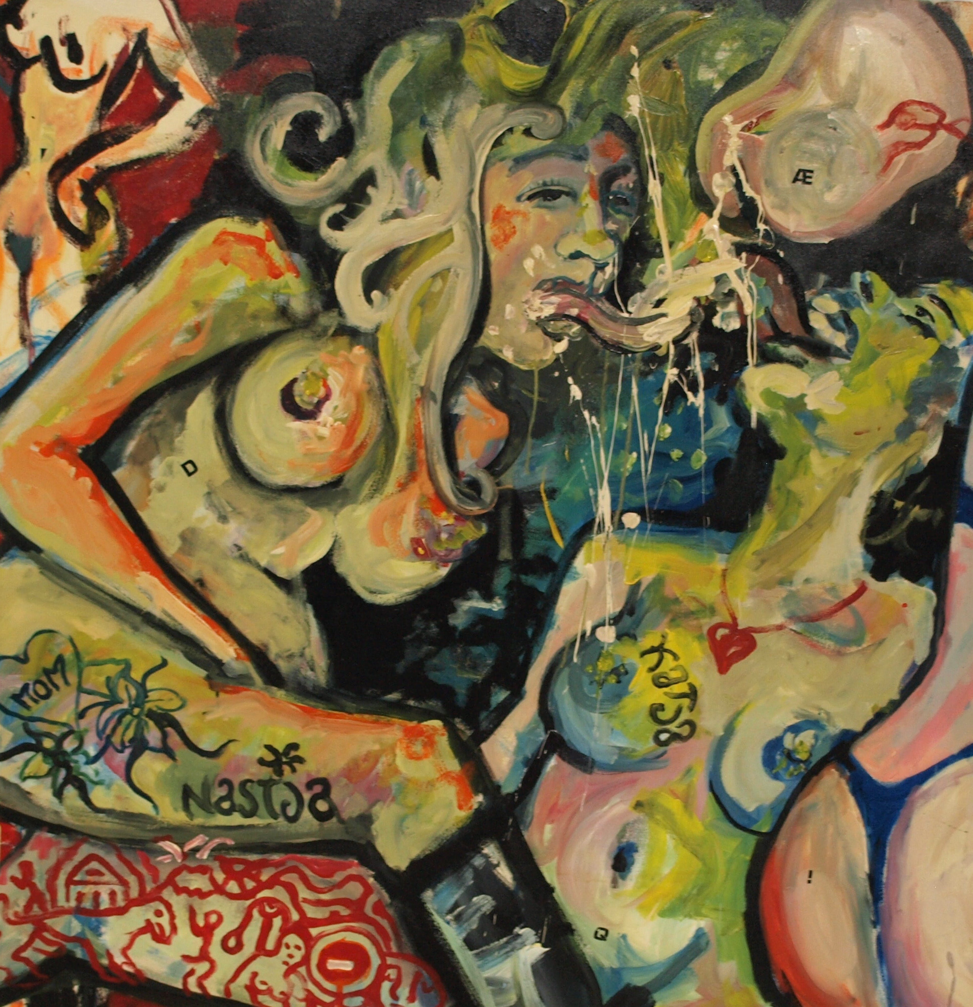 Peter Klashorst - Acrylverf op doek – “Billen” – Zeer GROOT - ca. 1995 kopen? Bied vanaf 1!