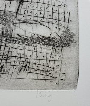 Henk Huig - Figuren voor een kerk, ets kopen? Bied vanaf 30!