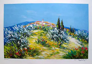 Manfred Grommelt - e.a: Collectie van zes handgesigneerde kunstwerken: Landschappen kopen? Bied vanaf 20!