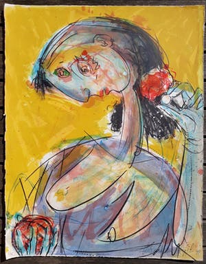 Rob van der Vijgh - Picasso-achtige vrouw, litho kopen? Bied vanaf 50!