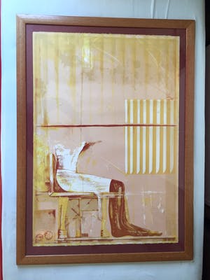 Gerti Bierenbroodspot - 'Saqqara" - Zeefdruk, Ingelijst kopen? Bied vanaf 125!